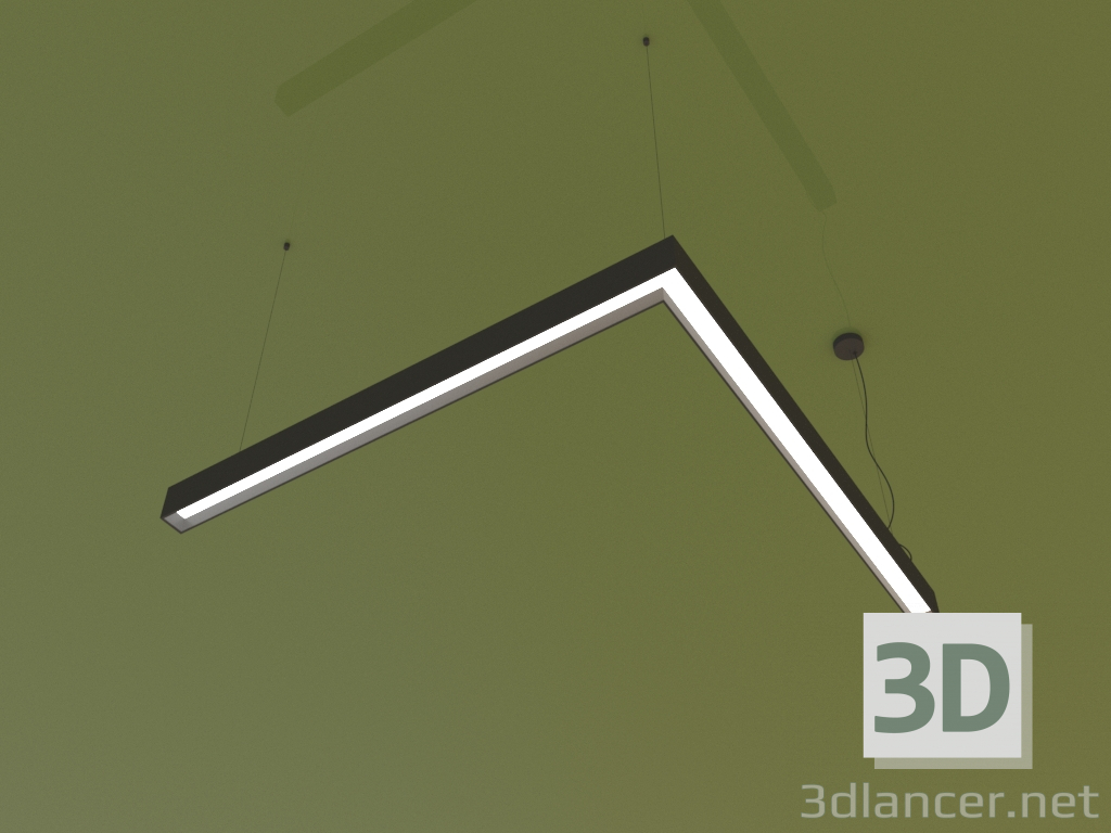 3D Modell Leuchte WINKEL (1000x1000 mm) - Vorschau