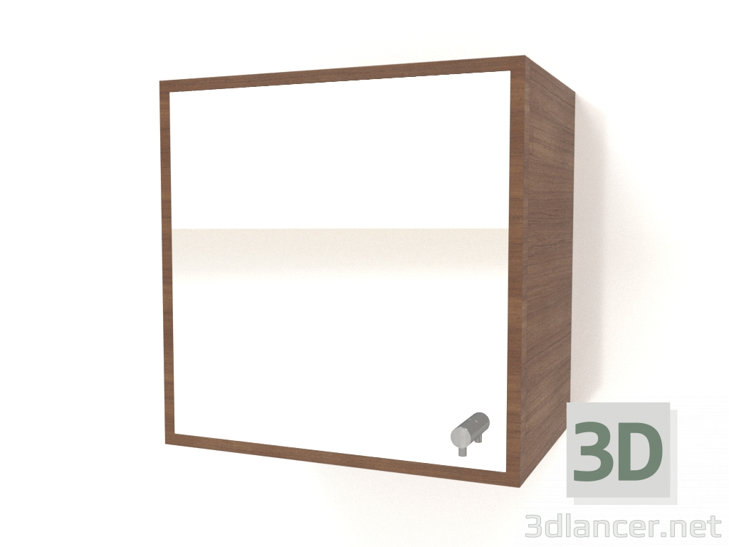 3d model Mirror with drawer ZL 09 (300x200x300, wood brown light) - preview