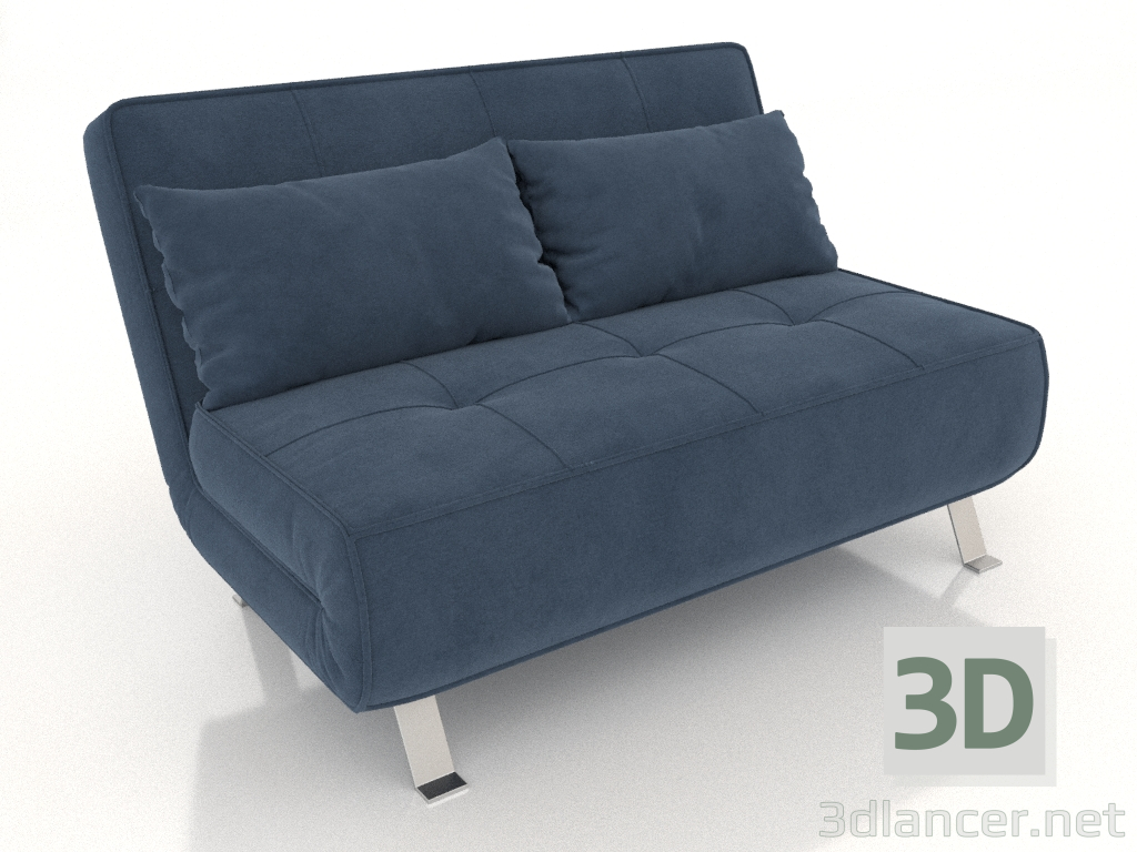 3 डी मॉडल सोफ़ा बिस्तर लिली (नीला) - पूर्वावलोकन