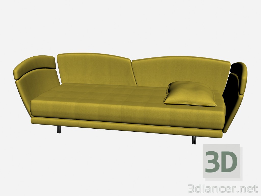 3D Modell AURORA Bett BABY LETTO - Vorschau