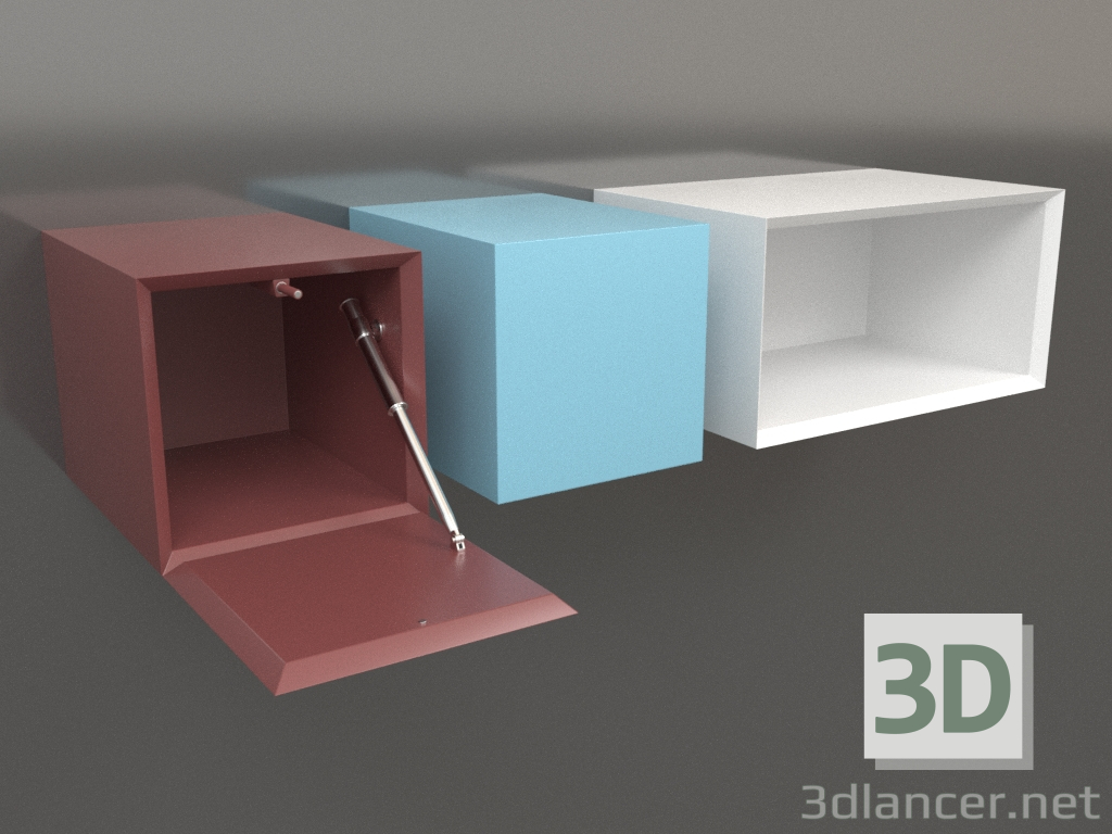 modèle 3D Jeu d'étagères ST 06 - preview