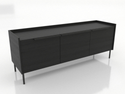 Mueble de TV 2 1500 mm (negro RAL 9005)