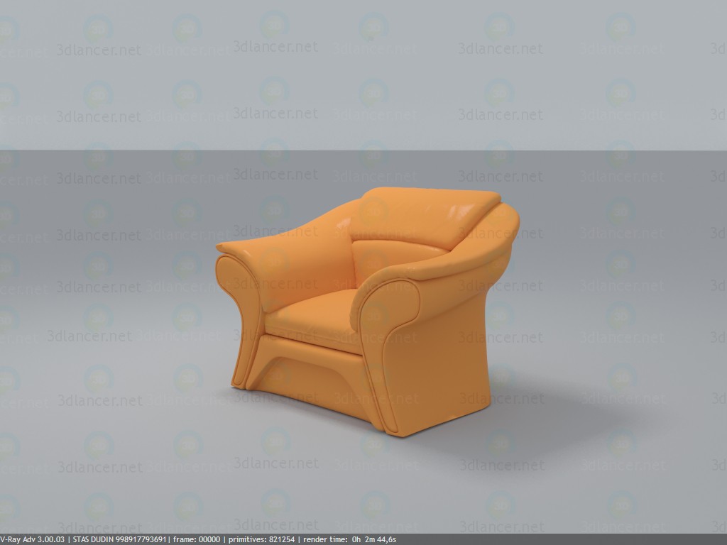3d кресло от BRW модель купить - ракурс