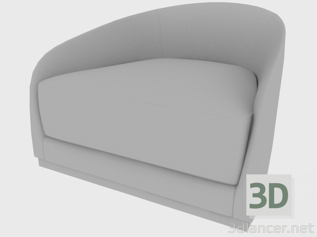 3d model Chair PEARL ARMCHAIR (92x97xH66) - preview
