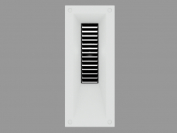 Recessed wall light LINK VERTICAL WITH GRID (S4680)