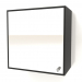 3d model Mirror with drawer ZL 09 (400x200x400, wood black) - preview