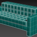 Sofá de oficina 3D modelo Compro - render