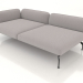 3d model Sofa module 2.5 seater deep with armrest 85 on the left - preview