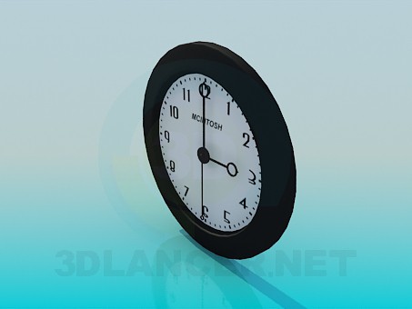 3d модель Настінний годинник – превью