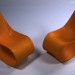 Silla mecedora 3D modelo Compro - render
