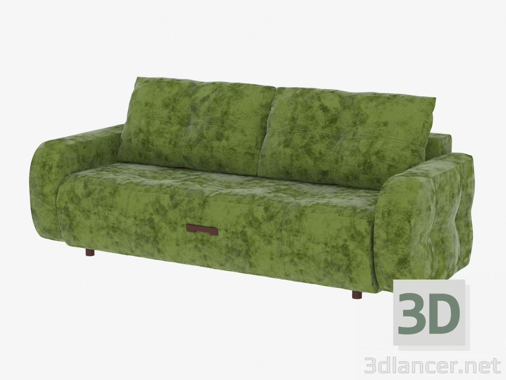 modèle 3D Canapé-lit double pour 2 personnes - preview