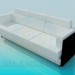 3d модель Белоснежный диван – превью