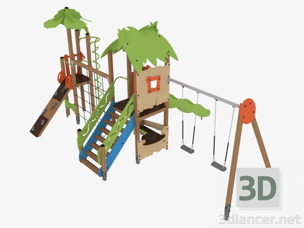 modello 3D Complesso di giochi per bambini (TP1202) - anteprima