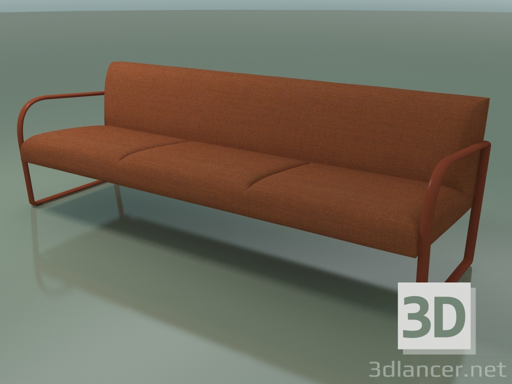 3D Modell 3-Sitzer-Sofa 6106 (V61 matt, Canvas 2 CV00454) - Vorschau