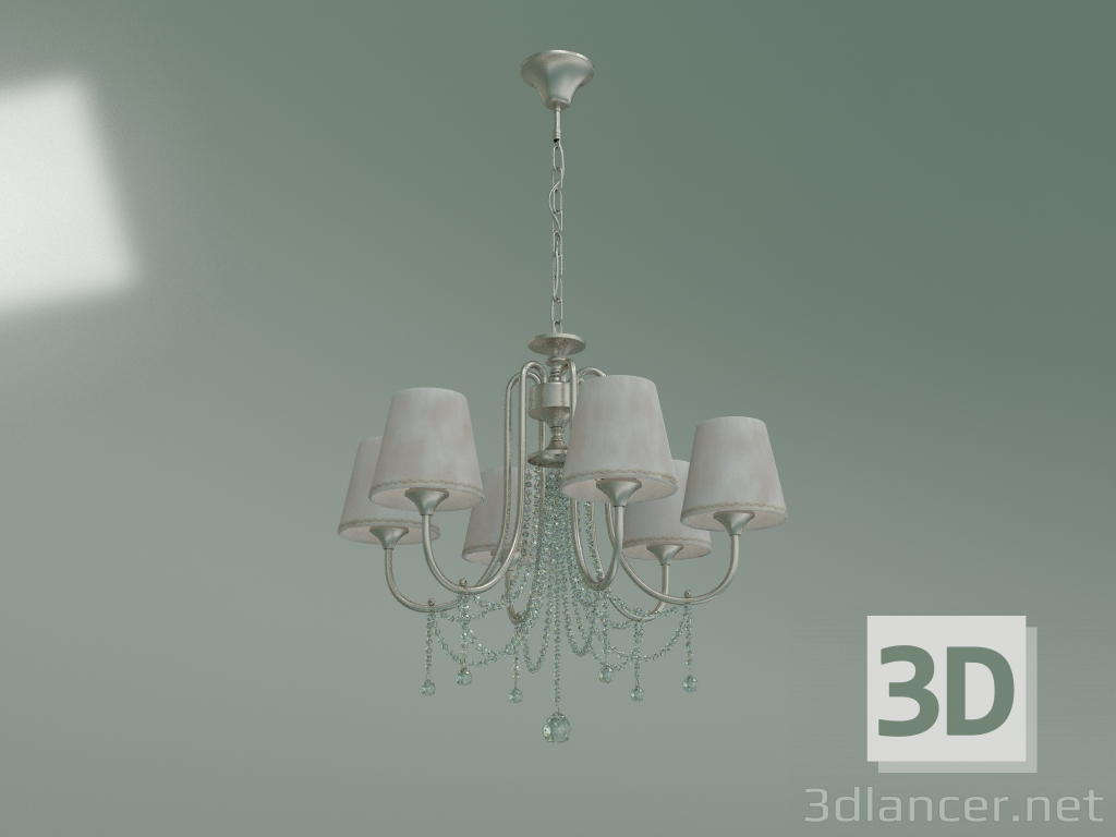 3d model Pendant chandelier 10088-6 (mother-of-pearl gold-Strotskis) - preview