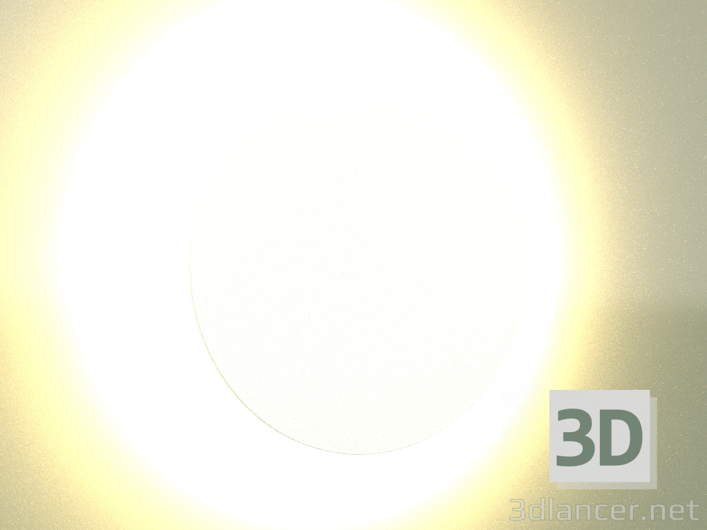 3d модель Настенный светильник MOON 180 4000K WH 17012 – превью
