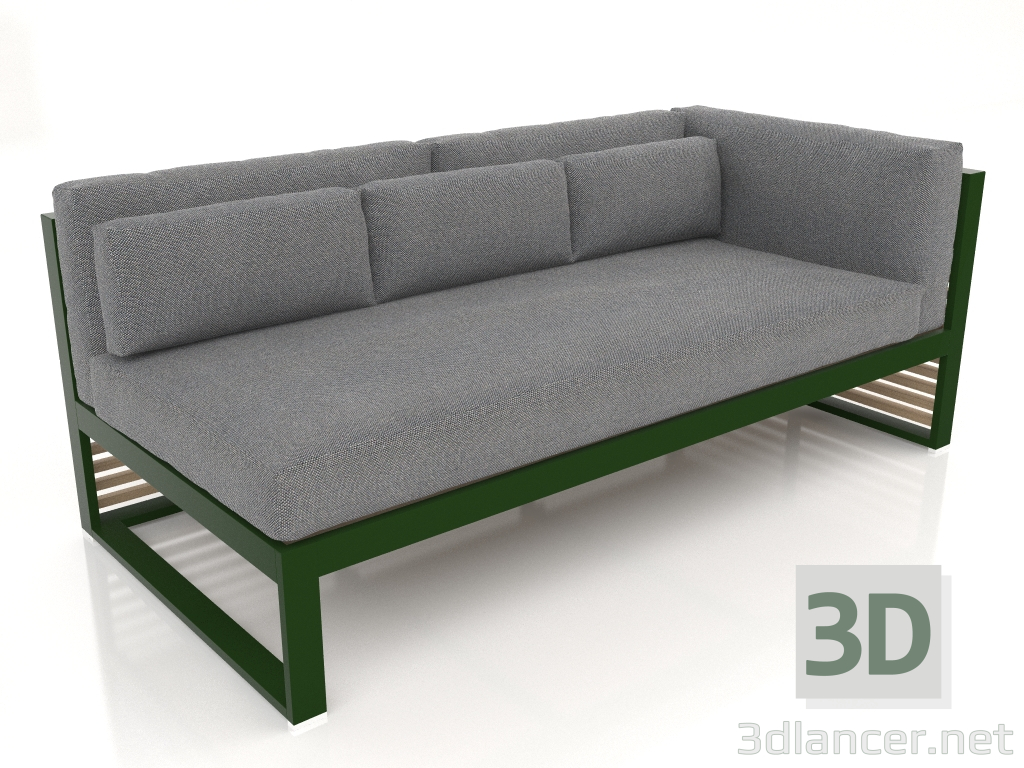 3D Modell Modulares Sofa, Abschnitt 1 rechts (Flaschengrün) - Vorschau