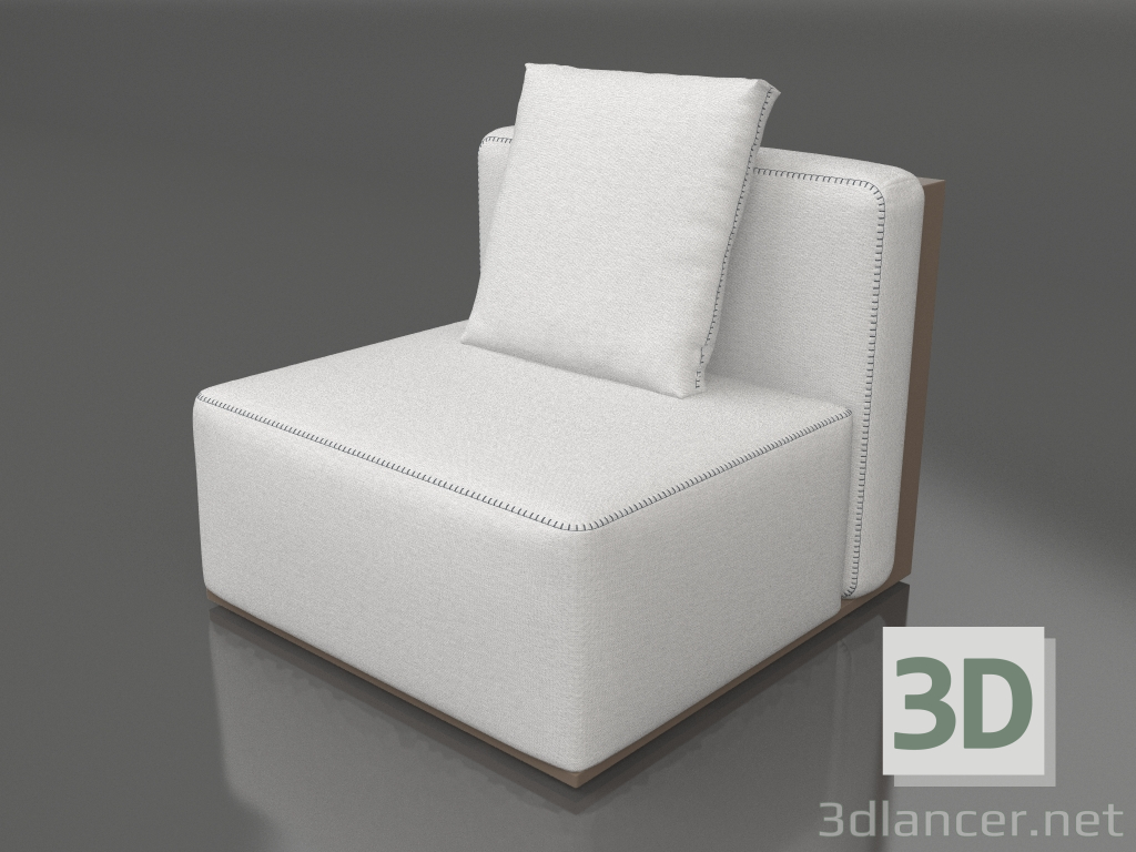 Modelo 3d Módulo de sofá, seção 3 (Bronze) - preview