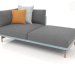 Modelo 3d Módulo de sofá, seção 2 direita (azul cinza) - preview