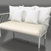 3d model 2-seater sofa (Grey) - preview