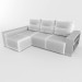 modello 3D divano Madrid - anteprima