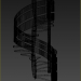 3d Stairs: winding model buy - render