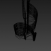 3d Stairs: winding model buy - render