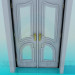 3d модель Входная двойная дверь – превью
