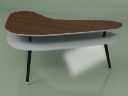 Boomerang coffee table (light gray)