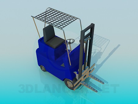 3D Modell Gabelstapler - Vorschau