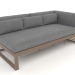 3d model Modular sofa, section 1 right (Bronze) - preview
