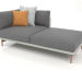 Modelo 3d Módulo de sofá, seção 2 direita (cinza cimento) - preview