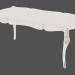 3D Modell Esstisch mit geschnitzten Beinen - Vorschau