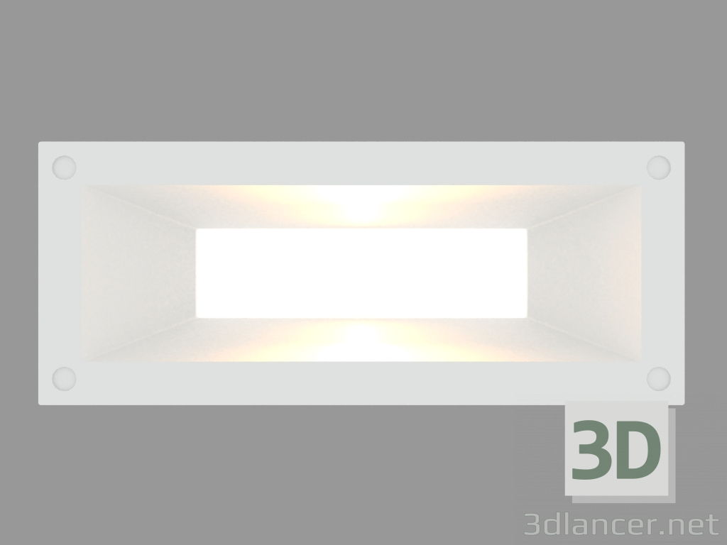3 डी मॉडल Recessed दीवार प्रकाश लिंक HORIZONTAL (S4685) - पूर्वावलोकन