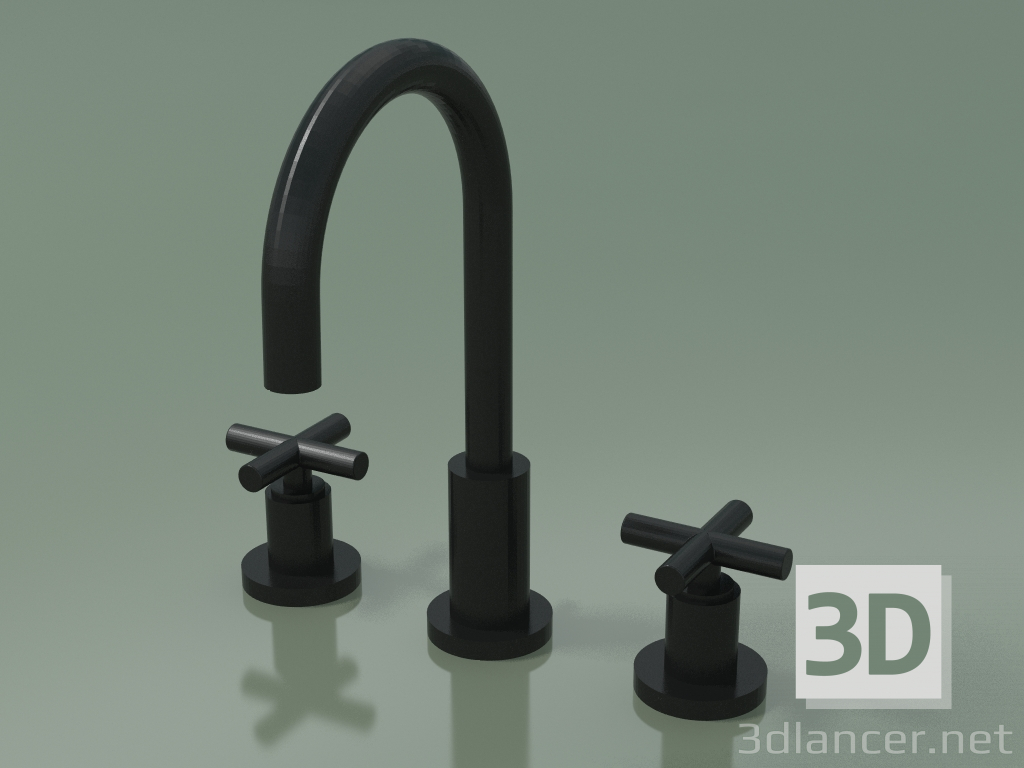 3d model Mixer with two handles and three mounting holes (20 710 892-330010) - preview