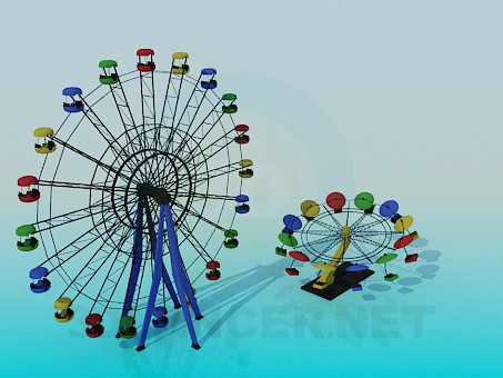 3d model Attractions - preview