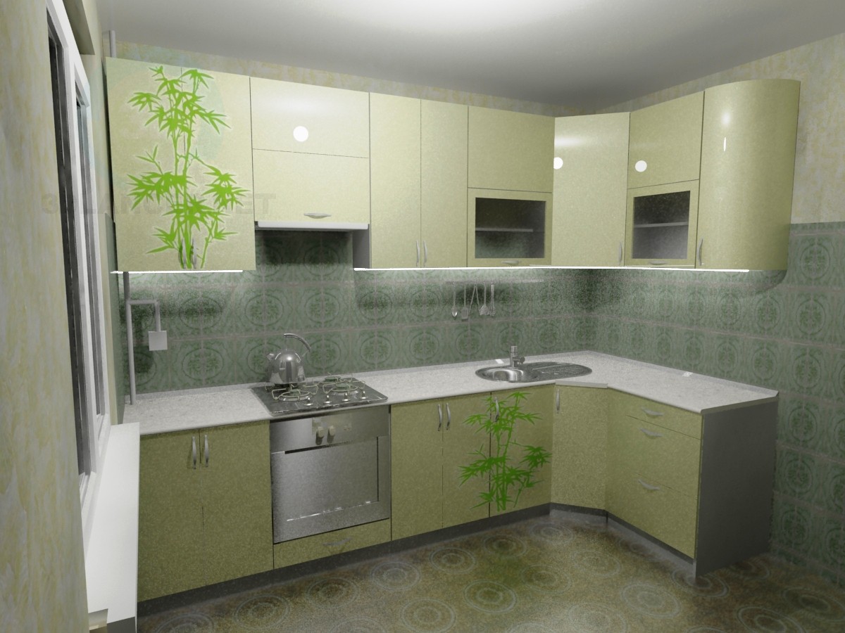 3d model kitchen - preview
