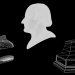 3d Bust of Joseph Brodsky model buy - render