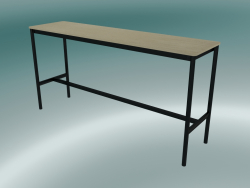 Table rectangulaire Base High 50x190x95 (Chêne, Noir)