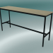 3 डी मॉडल आयताकार टेबल बेस उच्च 50x190x95 (ओक, ब्लैक) - पूर्वावलोकन