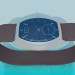 3d модель Мужские наручные часы с кожанным ремешком – превью
