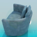 modello 3D Una sedia con cuscini - anteprima