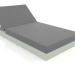 3D modeli Sırtlı yatak 100 (Çimento grisi) - önizleme