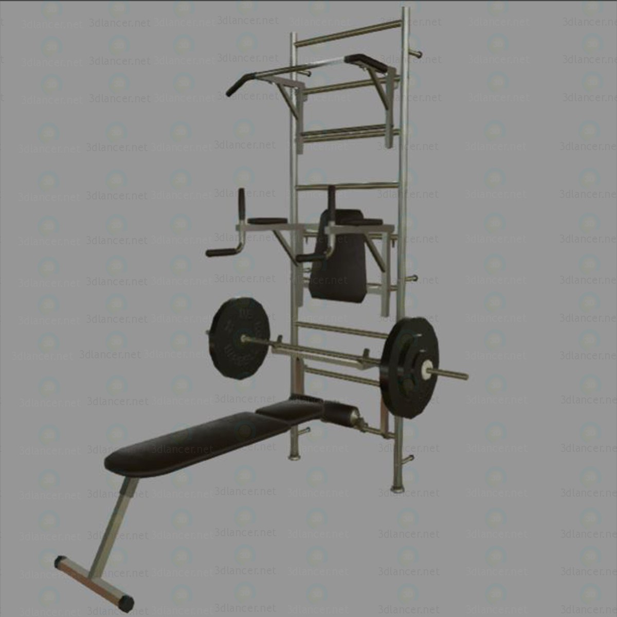 Simulador de gimnasia 3D modelo Compro - render