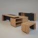 3d модель Мебель в кабинет – превью