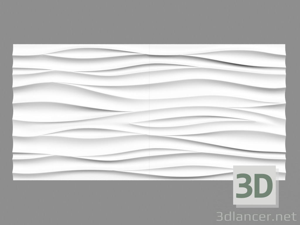 modèle 3D 3D панели Silk 1 (D-0002-1) и Silk 2 (D-0002-2) - preview