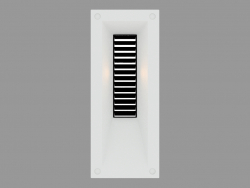 Recessed wall light LINK VERTICAL WITH GRID (S4687)
