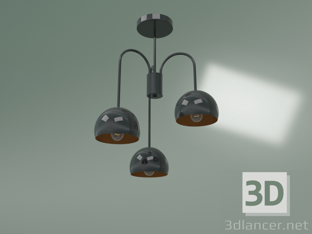 modello 3D Lampada a sospensione 70067-3 (cromo) - anteprima