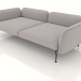 3d model Módulo sofá 2,5 plazas fondo con reposabrazos 110 - vista previa