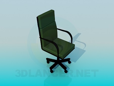 3D Modell Stuhl auf Rädern - Vorschau